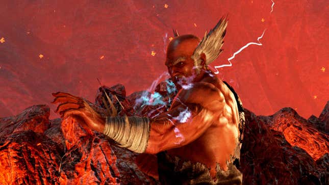 Heihachi prepares for a fight.