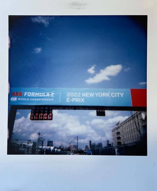 Image for article titled Just a Bunch of Instant Photos of the Formula E NYC E-Prix