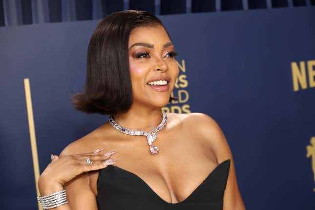 Taraji P. Henson attends the 30th Annual Screen Actors Guild Awards at Shrine Auditorium and Expo Hall on February 24, 2024 in Los Angeles, California.