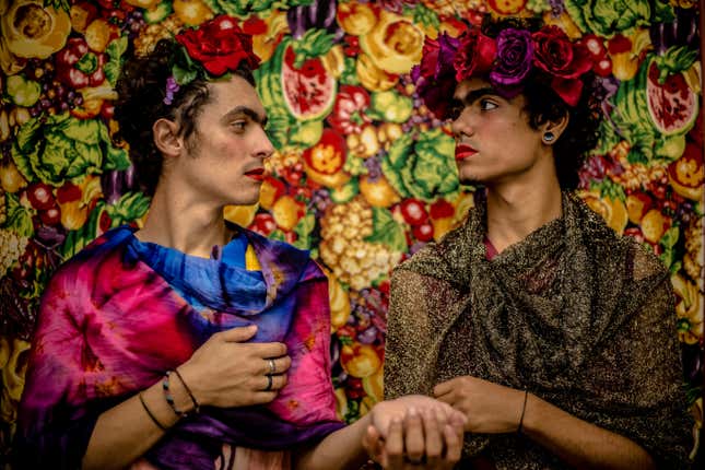 Image for article titled Photos: Anyone in the world can be Frida Kahlo