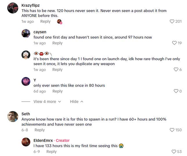 An image shows comments on TikTok.