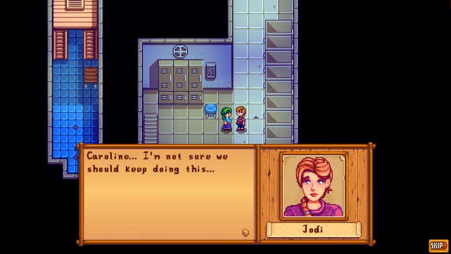  A scene from Xtardew Valley in Stardew Valley