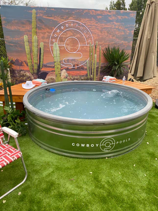 Literally, a cowboy pool