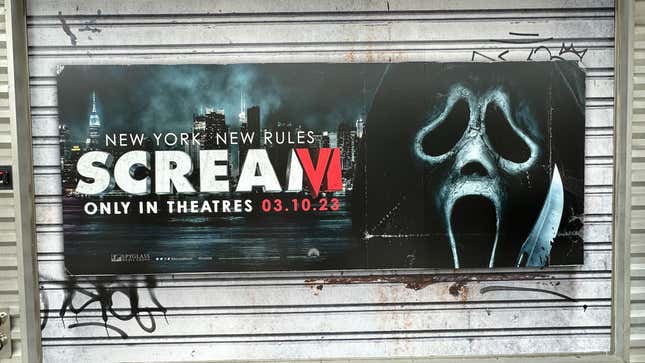 if you ever see SCREAM 6 at the Movie Theaters RUN! (We found GhostFace) 