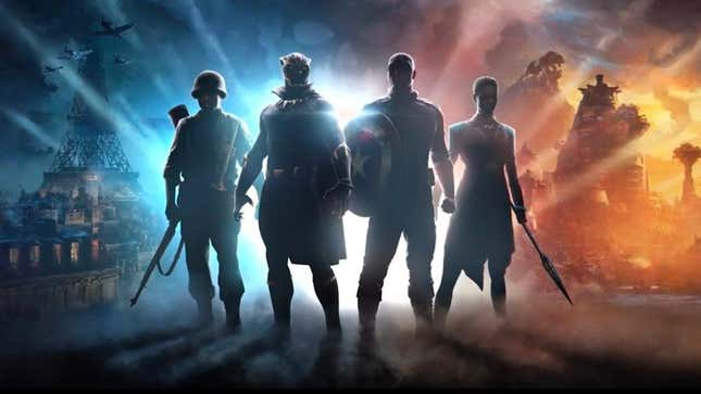 Teaser image for Skydance New Media's Black Panther/Captain America game. 