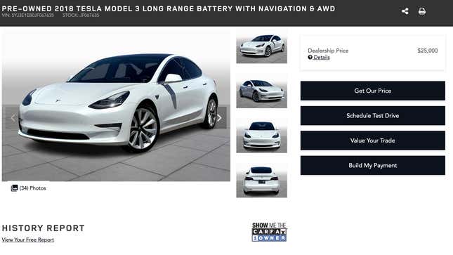 Image for article titled You Can Already Buy A Tesla For $25,000, They&#39;re Just Used