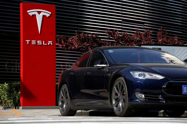 Image for article titled Tesla&#39;s bumpy start to 2024 includes recalls, a factory halted—and a huge loss in market cap