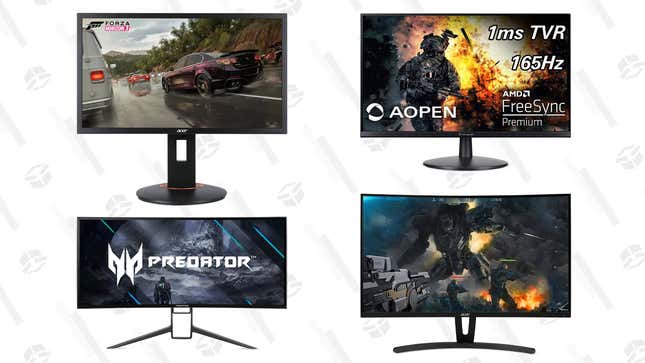 Acer XFA240 | $193
AOPEN 24MV1Y | $170
Acer ED273 | $234
Acer Predator X34 | $920