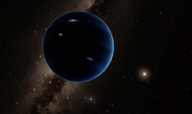 Conceptual image of the hypothetical Planet Nine. 