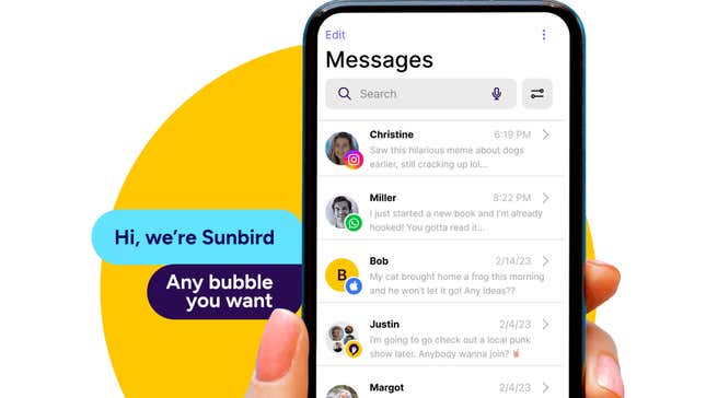 Sunbird App on Android.