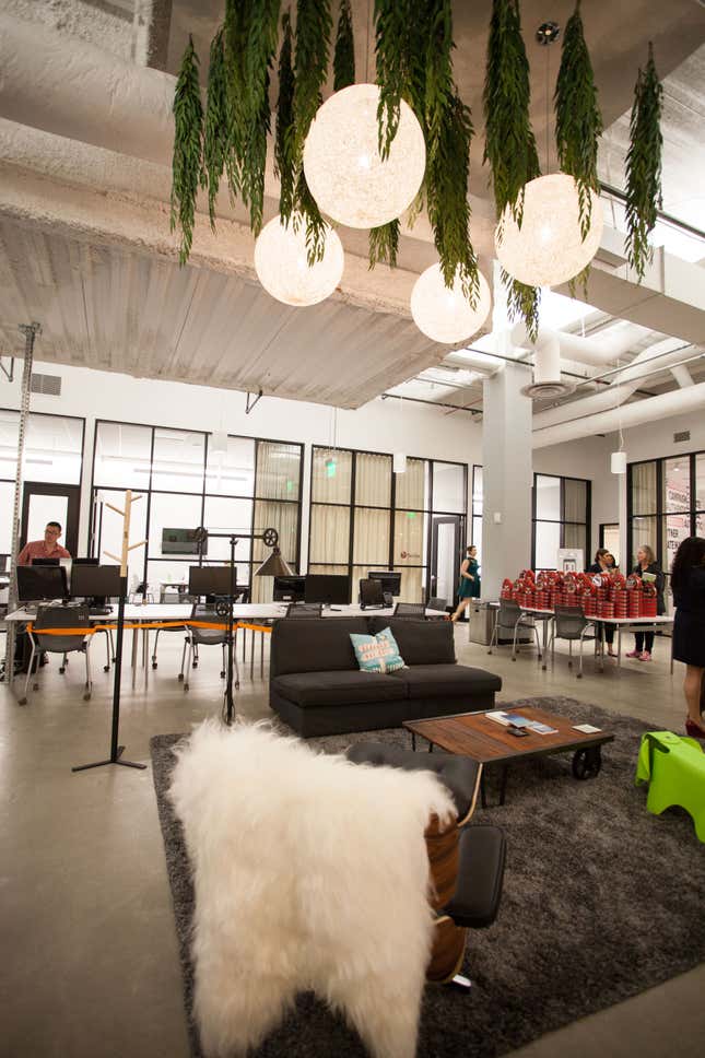 Because of Bespoke’s location inside a mall, Westfield is hoping to attract retail startups.
