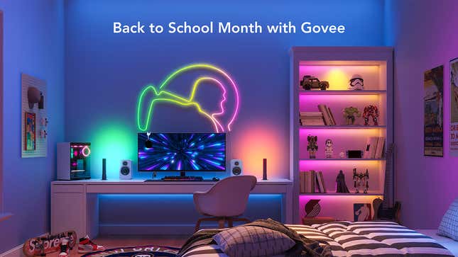 Back to School Month with Govee Sale | Amazon
Govee Neon Rope Light | $80 | Amazon | Clip Coupon
Govee TV LED Backlights | $110 | Amazon
Govee Hexagon Light Panels | $170 | Amazon