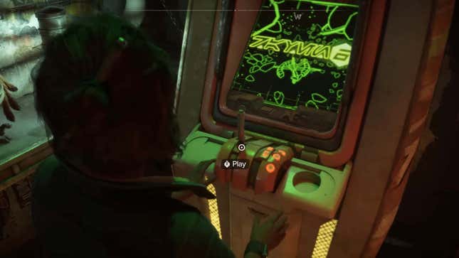 A screenshot shows an arcade machine in Star Wars. 
