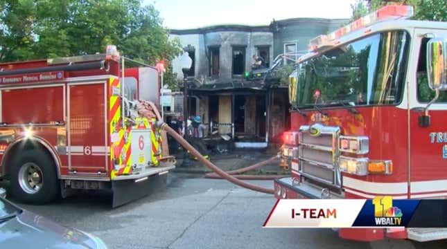 Image for article titled Pride Flag and 4 Baltimore Homes Set Aflame, Police Investigate as Hate Crime