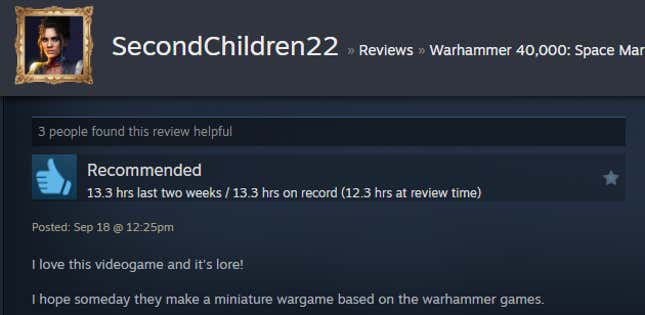 Image for the article titled “Warhammer 40,000: Space Marine 2, told by Steam reviews”