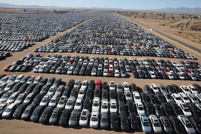 This is just one of 37 facilities in the US storing VWs and Audis.