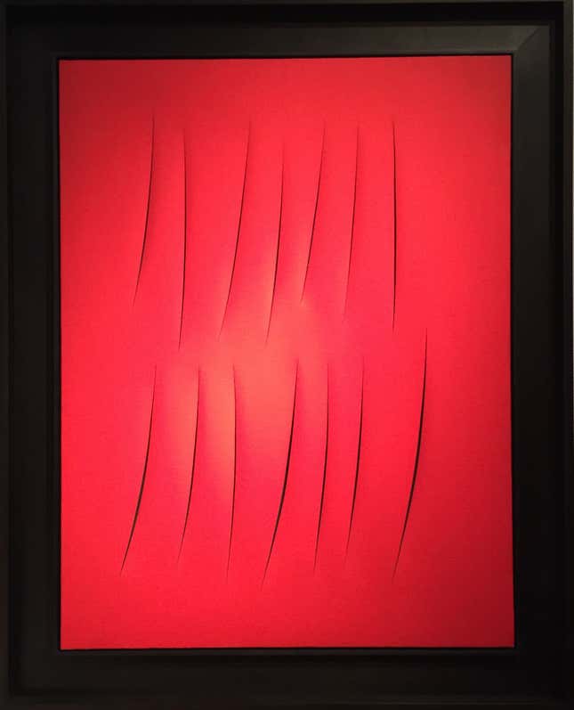 Lucio Fontana's "Concetto spaziale, Attese"