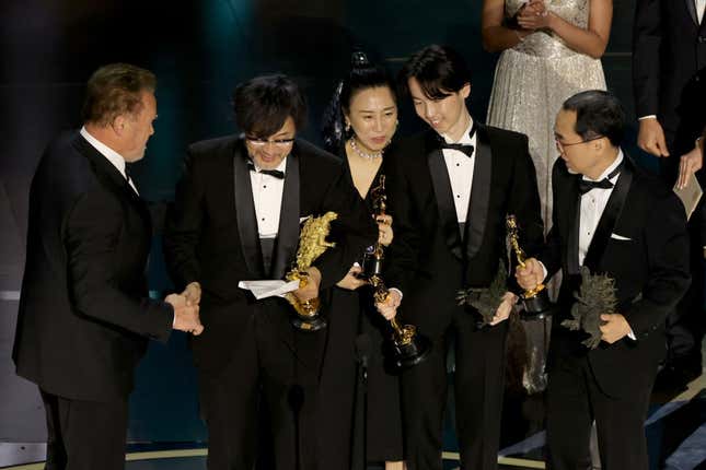 Image for article titled The Oscars Belonged to Minus One&#39;s Tiny, Golden Godzilla