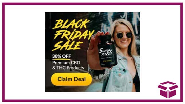 Image for article titled Save 30% Off Award-Winning Premium CBD and THC Products With The Sunday Scaries Black Friday Sale