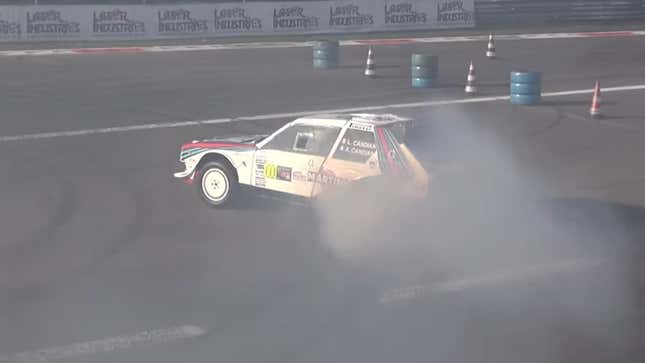 Image for article titled Let Some Rowdy 8,000 RPM Lancia Rally Cars Melt Your Work Week Pains Away