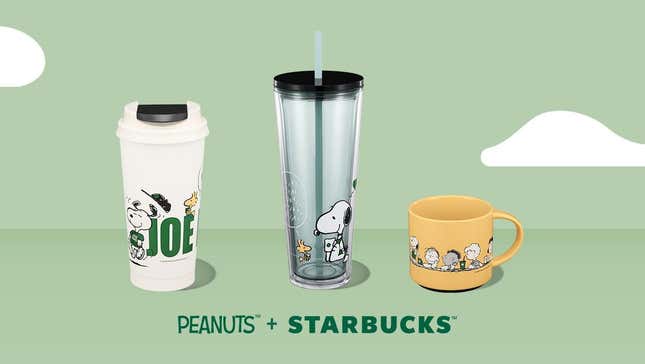 Image for article titled Starbucks&#39; latest ploy to bring back customers? Snoopy