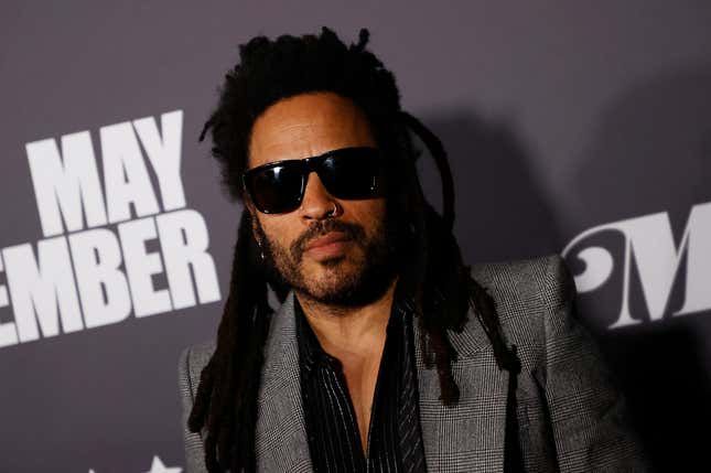 Lenny Kravitz arrives for the Critics Choice Association Celebration of Cinema and Television: Honoring Black, Latino, and AAPI Achievements in Century City, California, on December 4, 2023.
