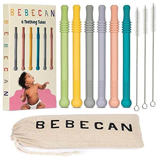 Image for article titled BEBECAN Teething Sticks for Babies 0-36 Months, Now 35% Off