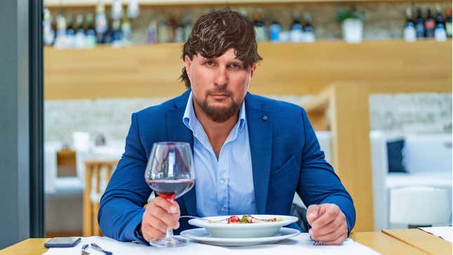 Image for article titled Man Who Came To Restaurant Bald Forced To Wear Maître D’s Toupee