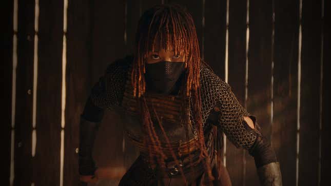 Amandla Stenberg as Mae in the Star Wars series The Acolyte.