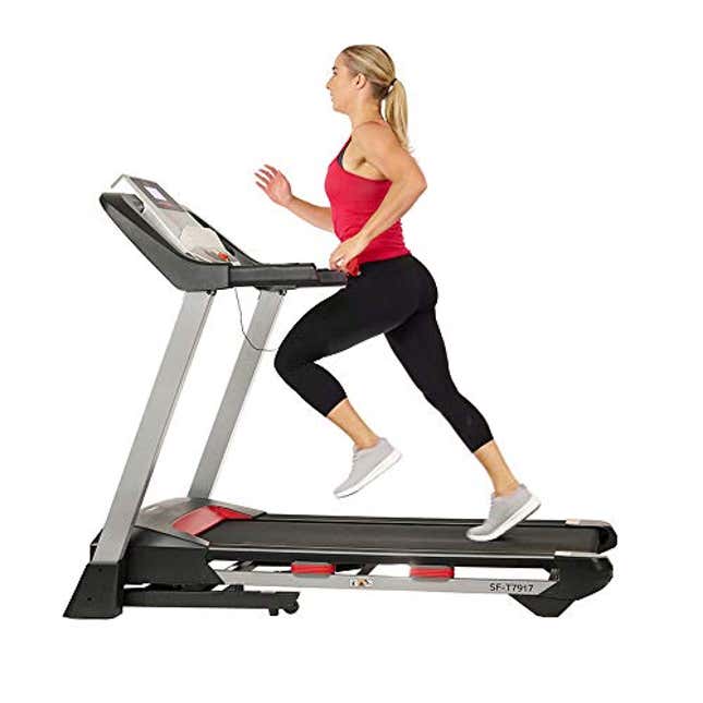 Image for article titled Take 25% Off the Sunny Health &amp; Fitness Folding Treadmill and Get After Your New Year&#39;s Resolutions Early