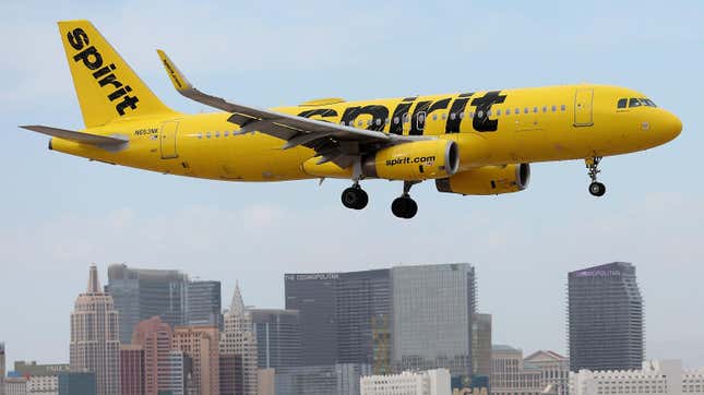 A Spirit Airlines plane