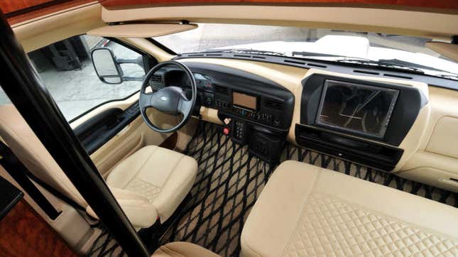 Image for article titled Someone Spent $6 Million Building A Massive Ford F-750 Motor Home