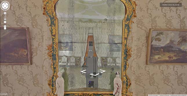 A Google camera takes an accidental self-portrait in a museum