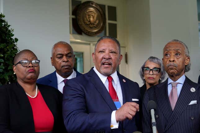 Urban League President Marc Morial speaks with President Joe Biden alongside other civil rights leaders. (Jul. 8. 2021)