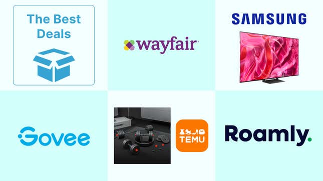 Image for article titled Best Deals of the Day: Samsung, Wayfair, Roamly, Govee, Temu &amp; More