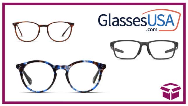 Image for article titled Save Up to 40% Off New Frames and Lenses With This Exclusive GlassesUSA Discount