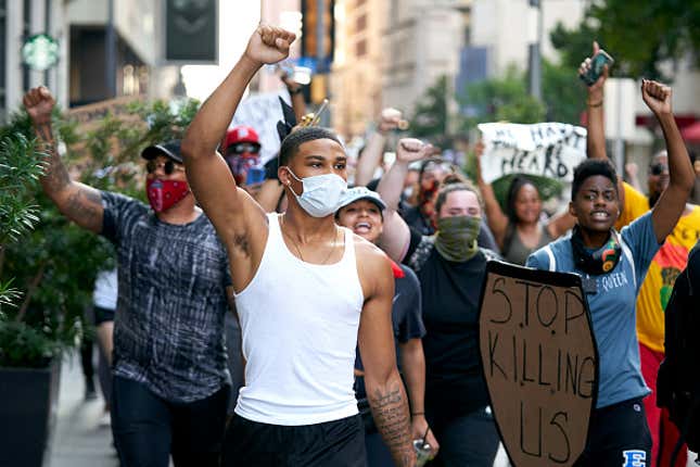 Black Lives Matter protests in Dallas, Texas.