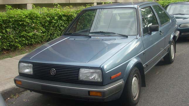 A 1985-1987 Volkswagen Jetta photographed in Montreal, Quebec, Canada.