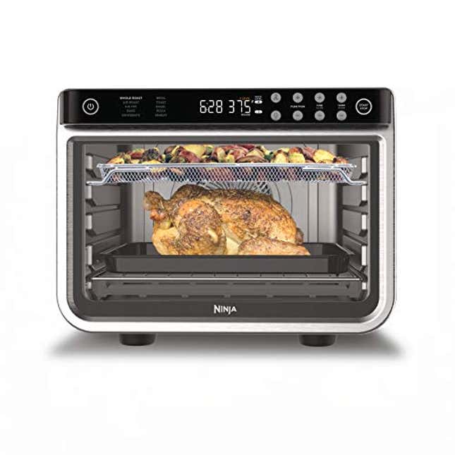 Whatever your tastebuds desire – there's a setting for it on the Ninja®  Foodi™ XL Pro Air Oven. With 10-in-1 functions and two level cooking via  our True, By Ninja Kitchen