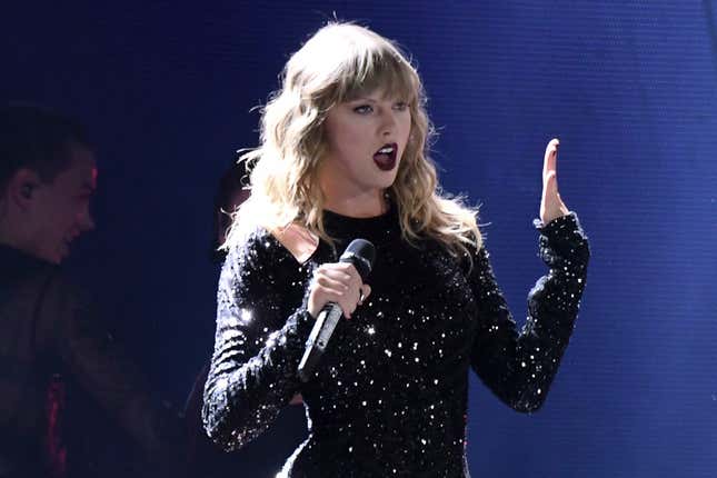 FILE - Taylor Swift performs during her &quot;Reputation Stadium Tour&quot; at MetLife Stadium, July 20, 2018, in East Rutherford, N.J. New Jersey Gov. Phil Murphy spent nearly $1,000 on concessions at MetLife Stadium while attending Swift’s 2018 Reputation tour. Now, he’s asking the Democratic State Committee to reimburse those expenses along with nearly $12,000 in purchases he made at MetLife using his taxpayer-funded expense account. (Photo by Evan Agostini/Invision/AP, File)