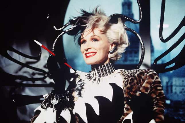 Cruella De Vil smiling deviously 