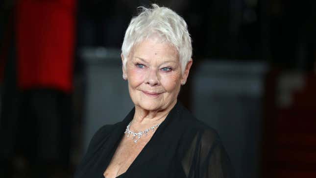 Judi Dench on a red carpet