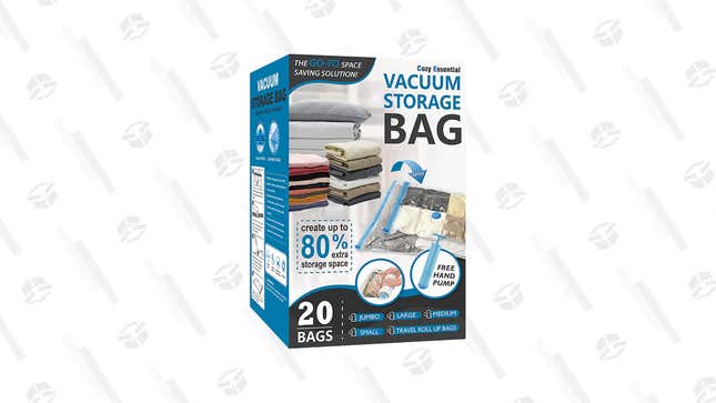 Vacuum Storage Bags (20-Pack) | $20 | Amazon