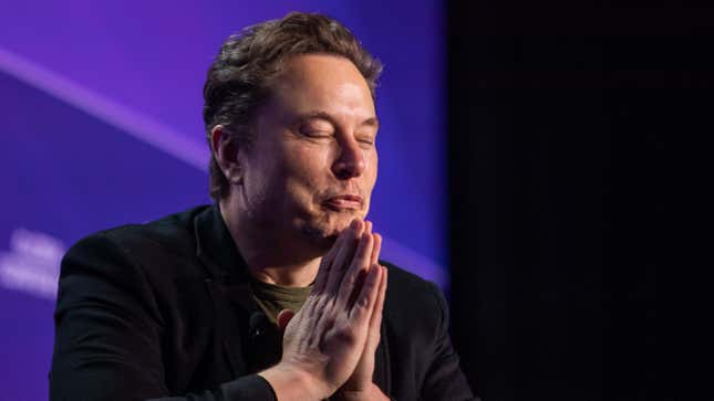  Elon Musk, co-founder of Tesla and SpaceX and owner of X Holdings Corp., speaks at the Milken Institute's Global Conference at the Beverly Hilton Hotel,on May 6, 2024 in Beverly Hills, California.