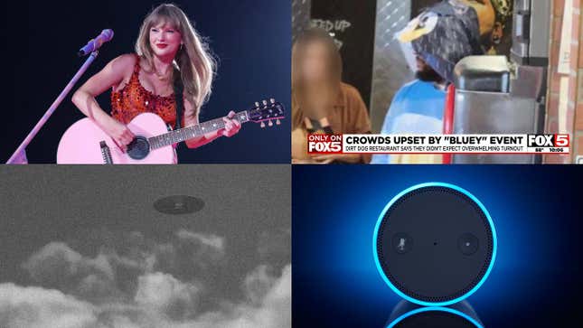 Image from article: Taylor Swift's private jet may become harder to track, but information about UFOs may become easier to come by