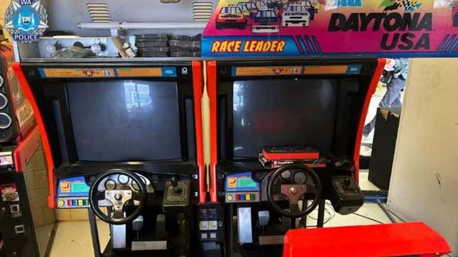 <i>Daytona USA</i> Arcade Cabinet Was Hiding $400,000 And A Gun