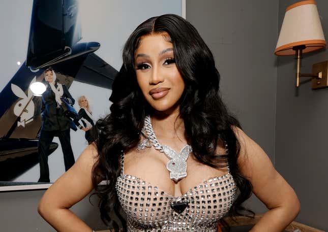 Cardi B attends as Playboy celebrates BIGBUNNY Launch at Miami Art Week on December 03, 2021 in Miami Beach, Florida.