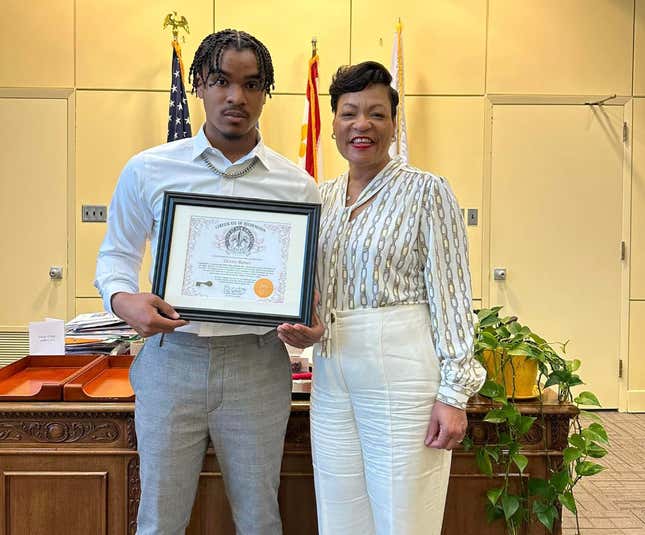 Dennis Barnes with New Orleans Mayor LaToya Cantrell