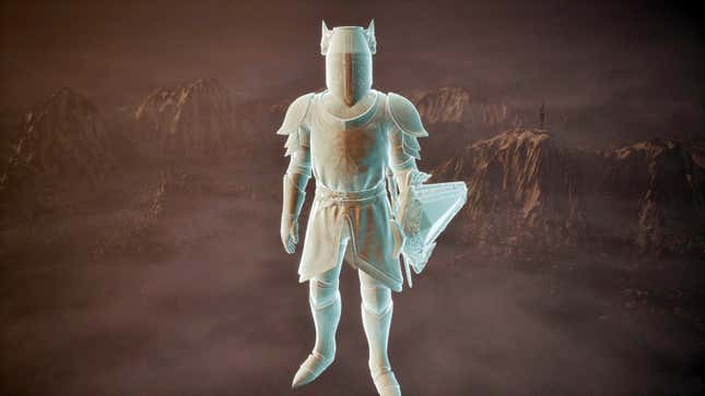 The ghostly vision of the Knights of the Nine in Oblivion Remastered.