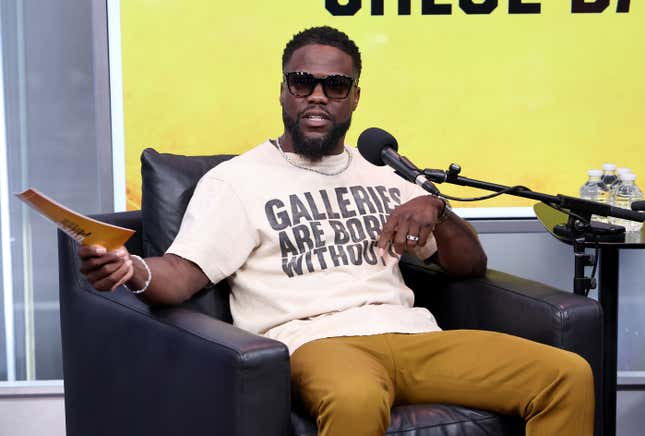 NEW YORK, NEW YORK - SEPTEMBER 05: Kevin Hart during the Gold Minds podcast on Siriusxm at SiriusXM Studios on September 05, 2024 in New York City. 